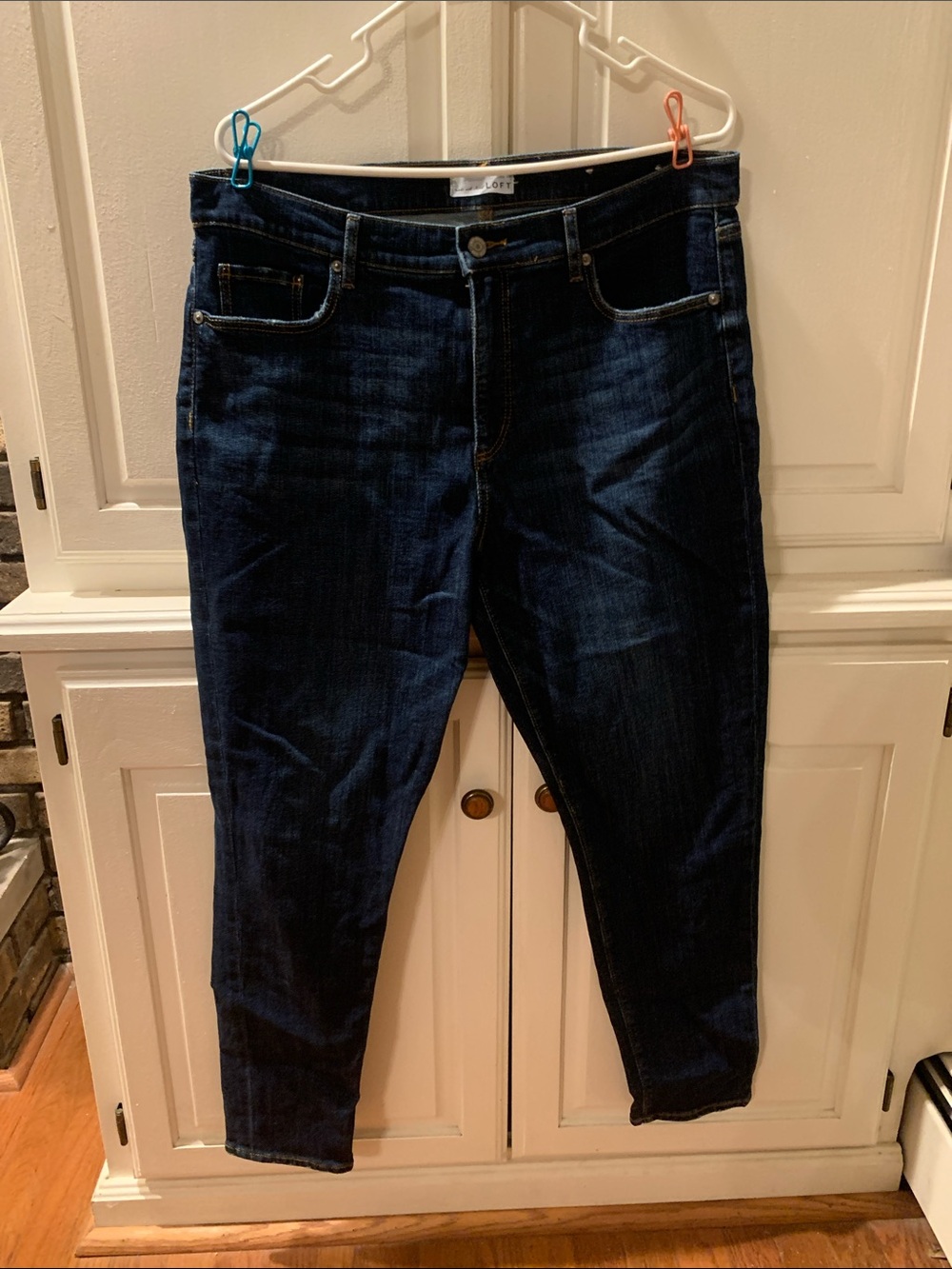 LOFT Dark Blue Skinny Jeans
